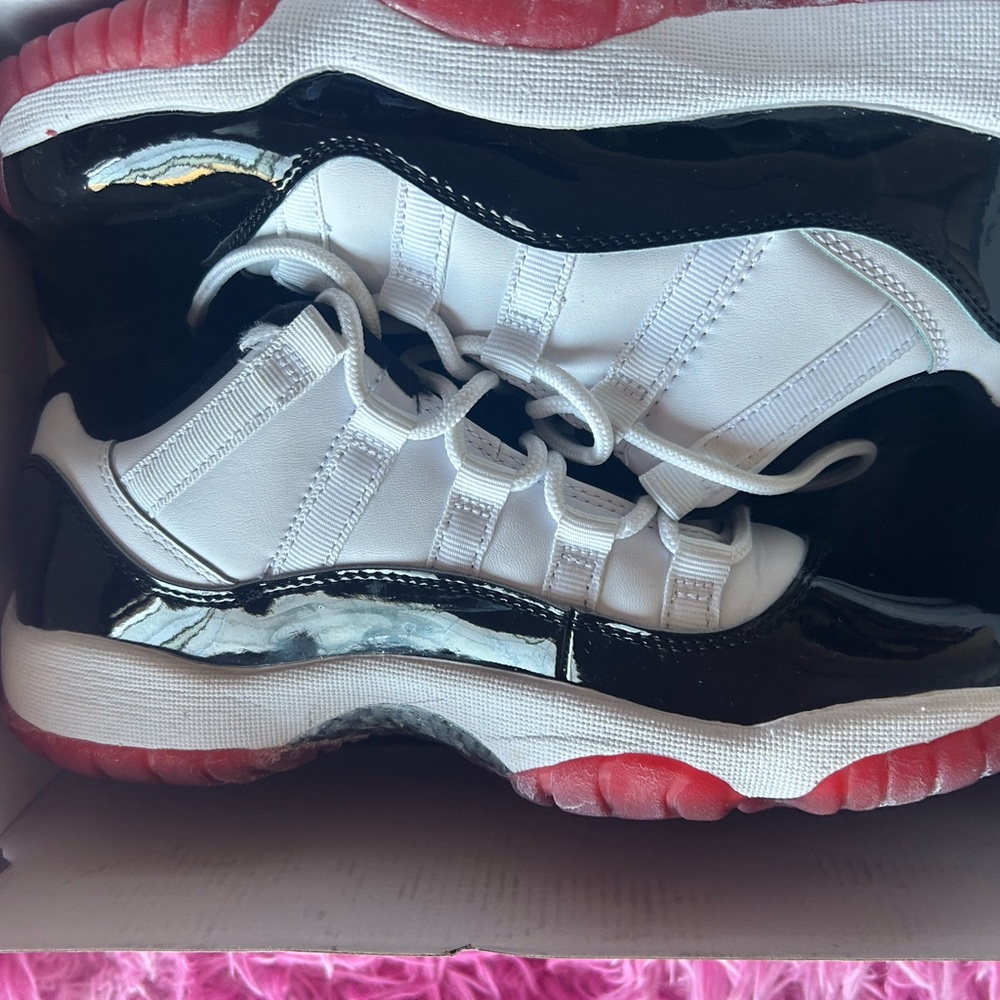 Black and white concord jordans